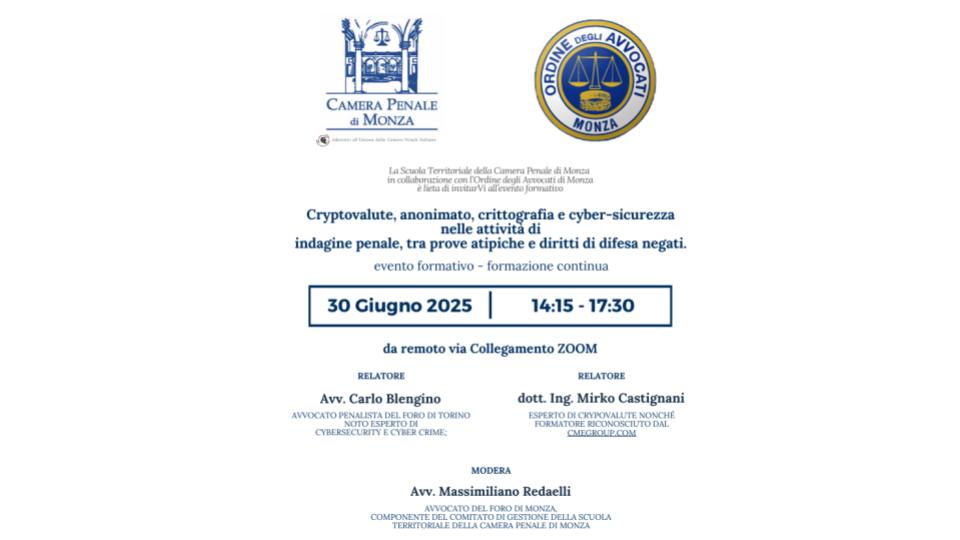 Cryptovalute, anonimato, crittografia e cyber-sicurezza nelle attività di indagine penale